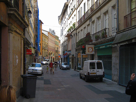 Straßen in Grenoble Foto 