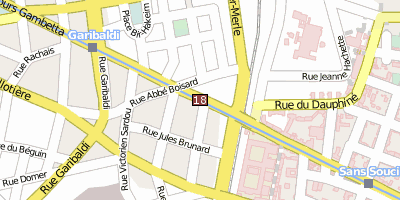 Muséum Lyon Stadtplan