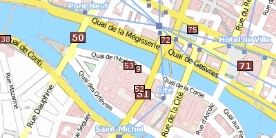 Stadtplan Palais de Justice 