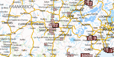 Parc naturel régional Pilat Stadtplan