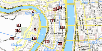 Stadtplan Théâtre des Célestines